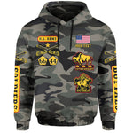 Custom Buffalo Soldiers Hoodie Camouflage Unique - African Pride