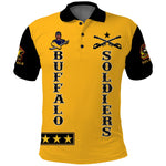 Buffalo Soldiers Polo Shirt Motorcycle BSMC Club - African Pride