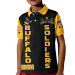 Buffalo Soldiers Polo Shirt KID BSMC Club Adore Motorcycle - African Pride