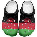 African Proud Malawi Flag Clogs Shoes - African Pride