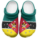 African Proud Mozambique Flag Clogs Shoes - African Pride