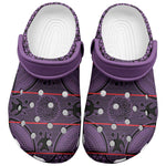 Basotho Blanket Clogs Shoes Lesotho Seanamarena Heritage - Violet - African Pride
