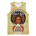 Personalized Black Girl African Basketball Jersey Never Underestimate A Book Lover - African Pride