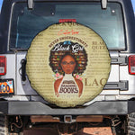 Personalized Black Girl African Spare Tire Cover Never Underestimate A Book Lover