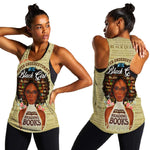Personalized Black Girl African Women Racerback Tank Never Underestimate A Book Lover