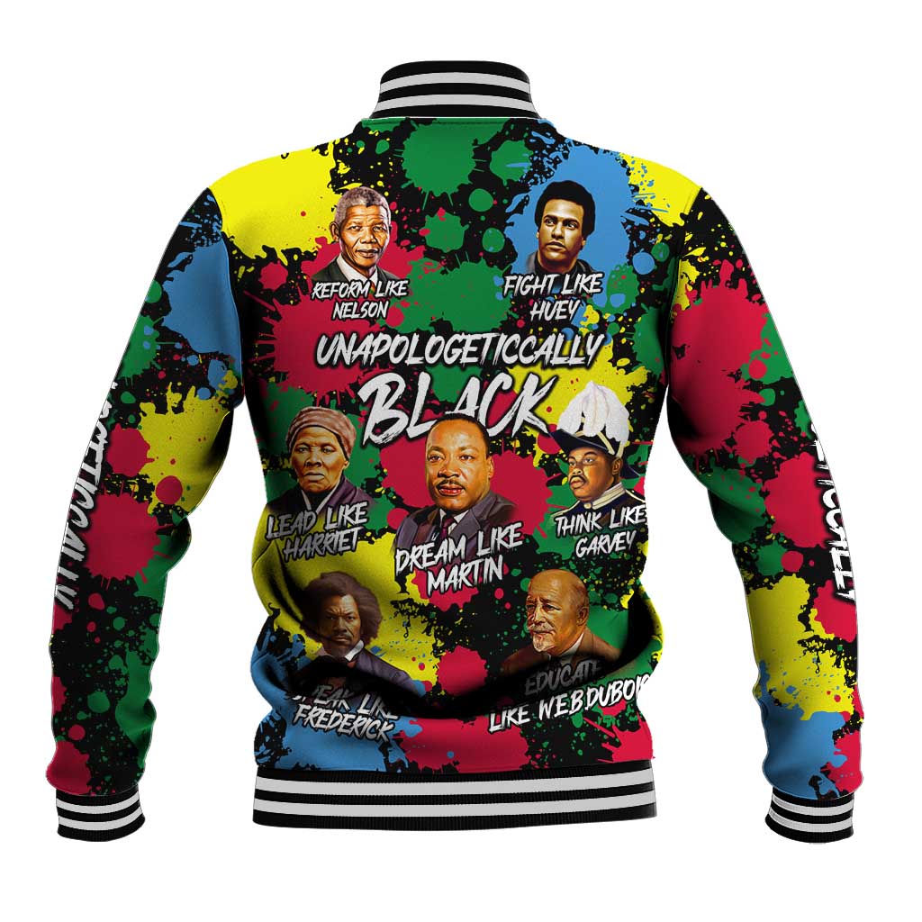 Unapologetically Black Baseball Jacket Civil Rights Leaders DT02