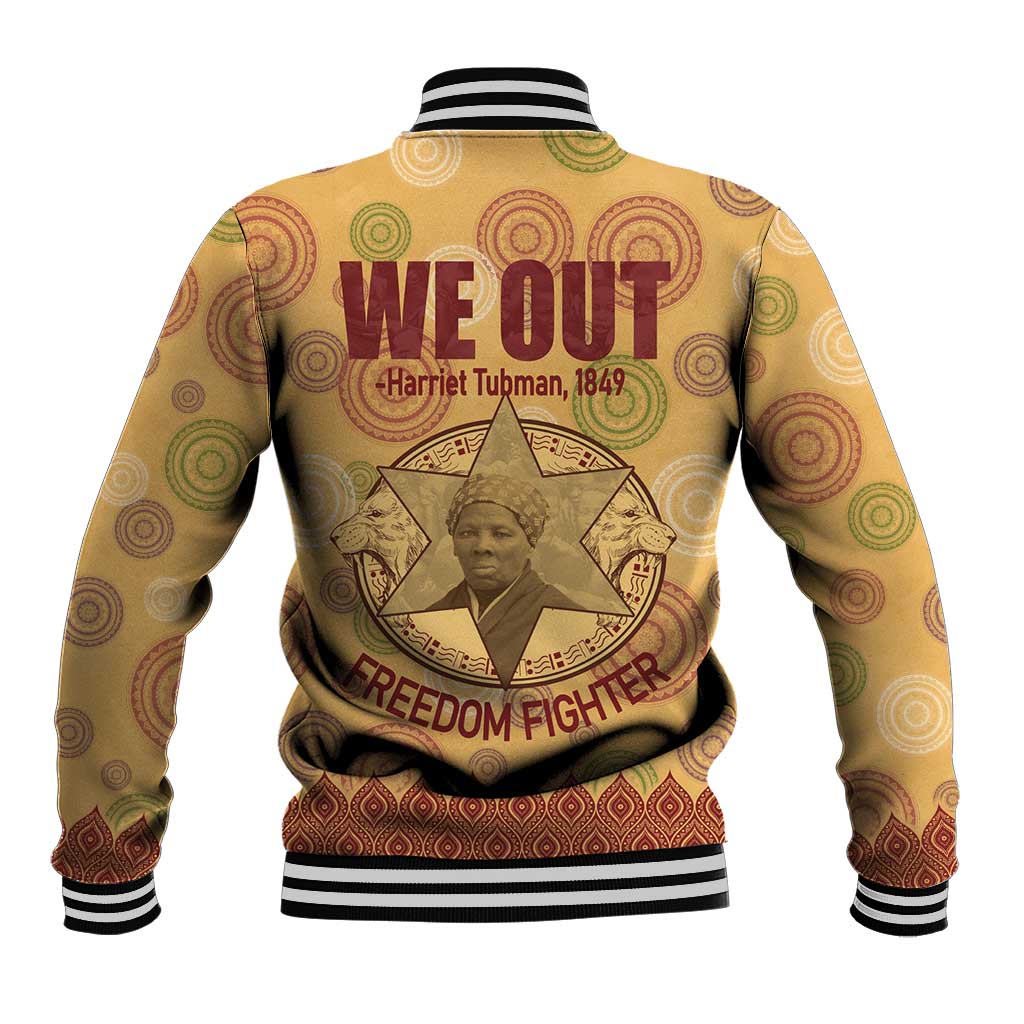 We Out 1849 African-American Baseball Jacket Harriet Tubman DT02