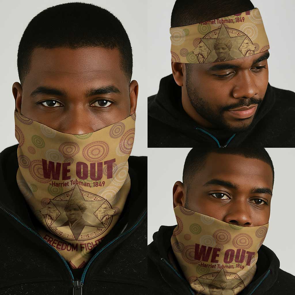 We Out 1849 African-American Neck Gaiter Harriet Tubman DT02