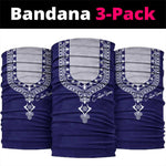 Printed Dashiki African Neck Gaiter Blue DT02