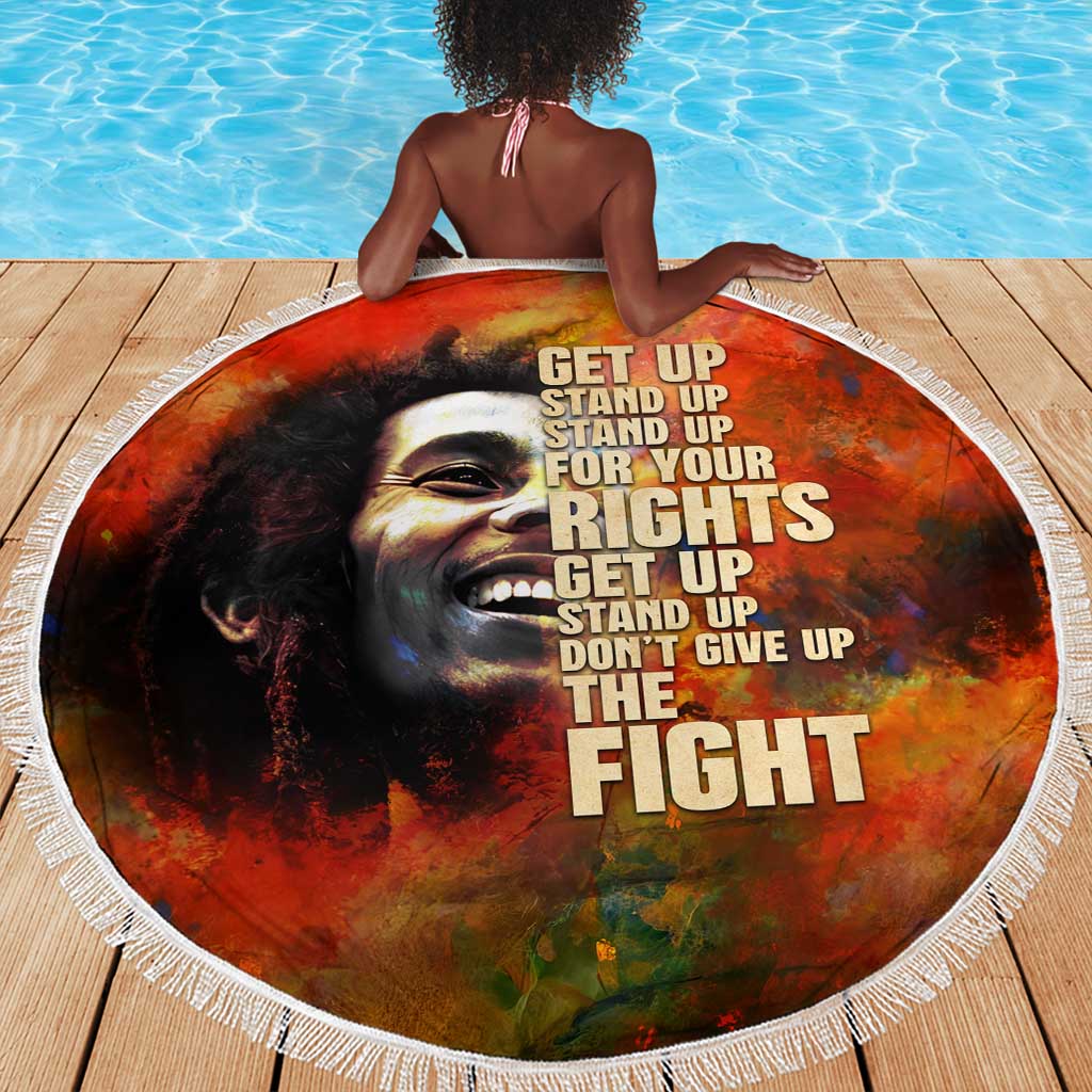 Reggae Legend Bob Beach Blanket Retro Style
