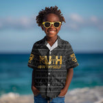 Personalized Truth Know Thyself Kid Hawaiian Shirt Eye of Horus and Ankh