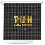 Personalized Truth Know Thyself Shower Curtain Eye of Horus and Ankh