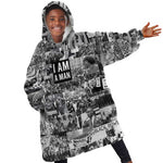 Black Power KId Wearable Blanket Hoodie African American Culture