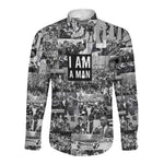 Black Power Long Sleeve Button Shirt African American Culture