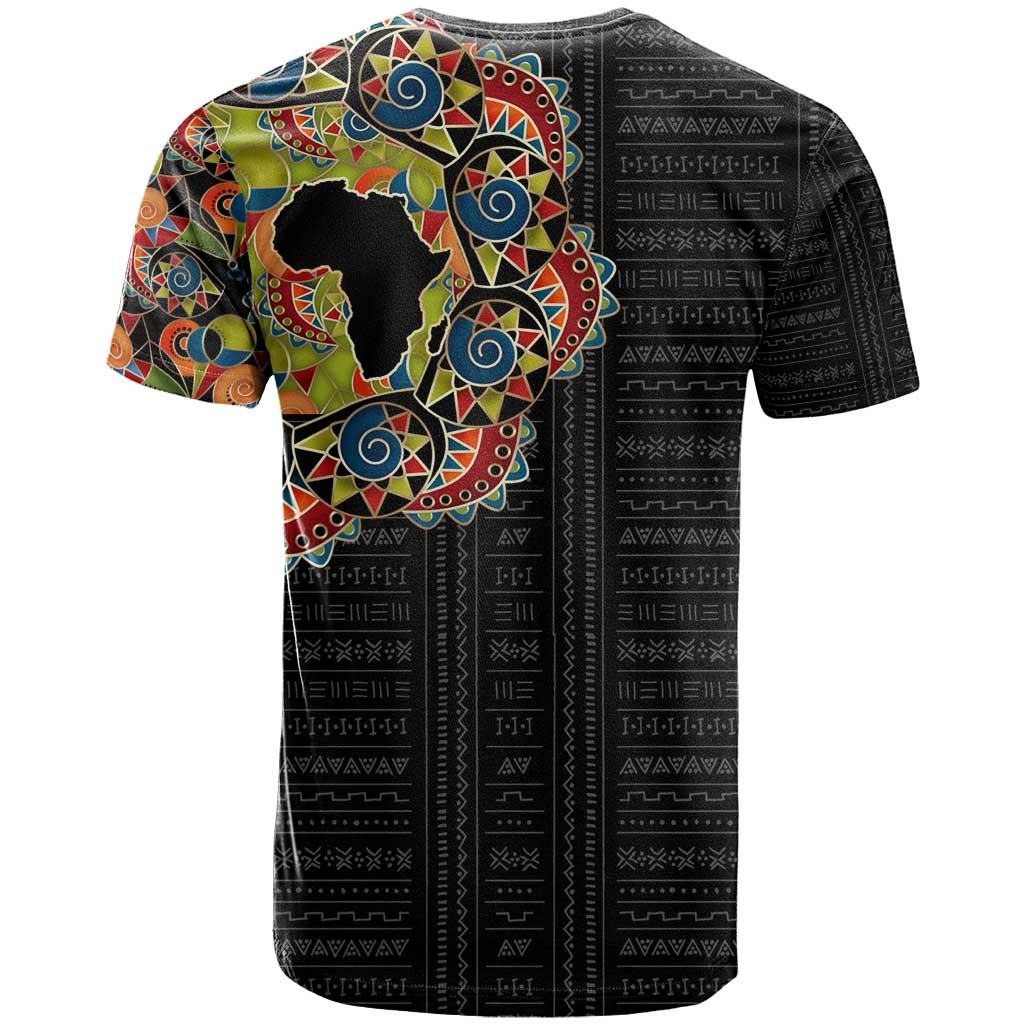Personalized Sleeve African Pattern T shirt Multi-Colored