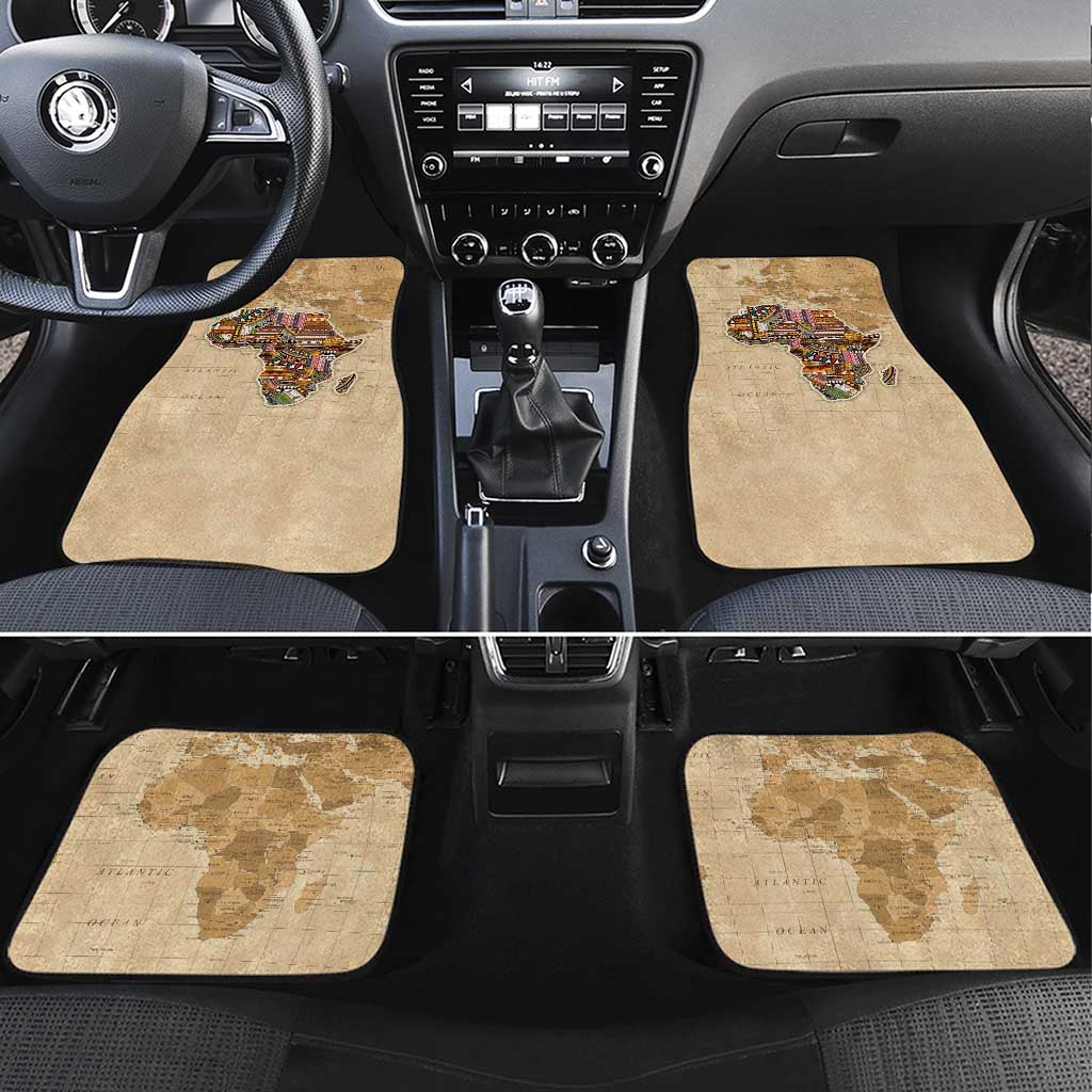 Personalized Africa On World Map Car Mats