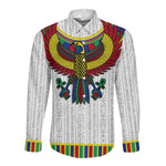 Egyptian Horus Long Sleeve Button Shirt Gods of Egypt