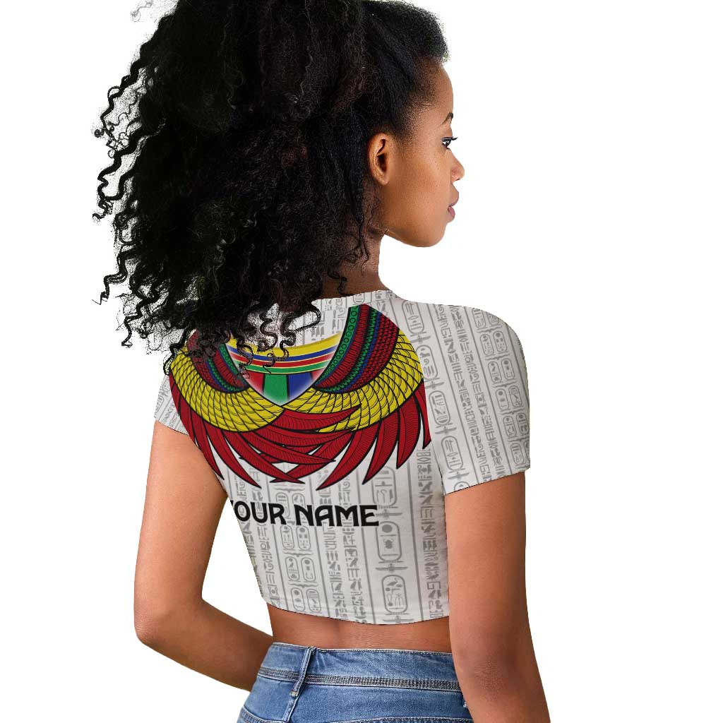 Egyptian Horus Raglan Cropped T shirt Gods of Egypt