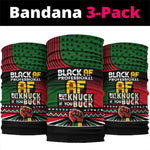 Black AF Professional AF But Will Knuck If You Neck Gaiter African Pride DT02