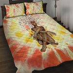 Black Queen Tie Dye Quilt Bed Set