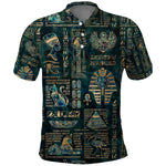 Egyptian Hieroglyphs And Deities Polo Shirt