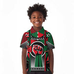 Power Fist And Patterns In Pan African Kid Polo Shirt