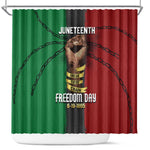 Juneteenth Freedom Day Shower Curtain Black Pride Month
