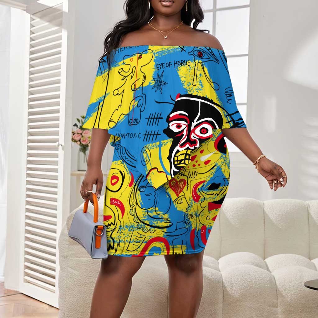 African Art Viva Underground Psychedelic Vintage Style Women V-Neck T-Shirt DT02 main image 0