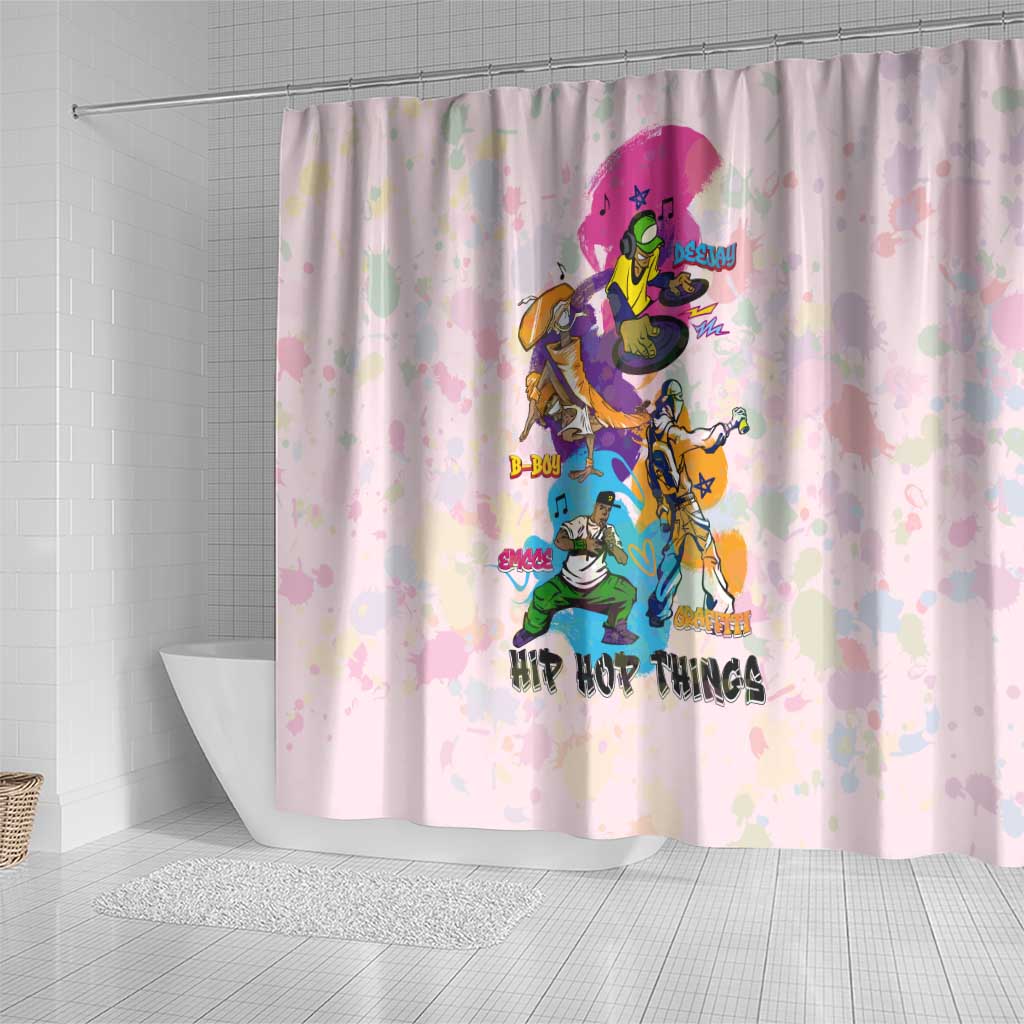 4 Elements Of Hip Hop Shower Curtain