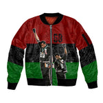 Mexico City 1968 African American Sleeve Zip Bomber Jacket Black Power Salute