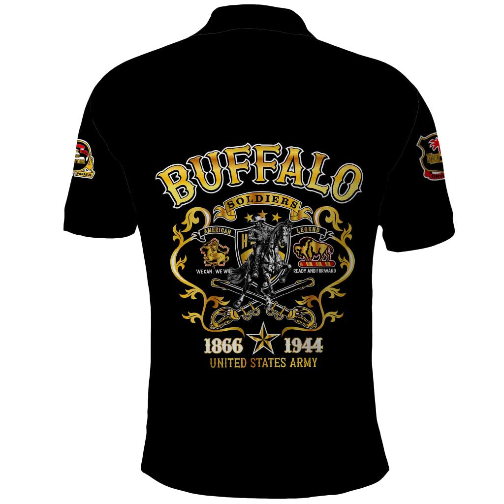 Buffalo Soldiers Polo Shirt American American Legend 1866-1944