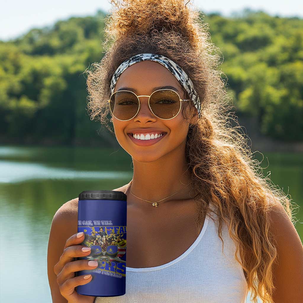 We Can We Will Buffalo Soldiers 4 in 1 Can Cooler Tumbler Us Army Ready and Forward
