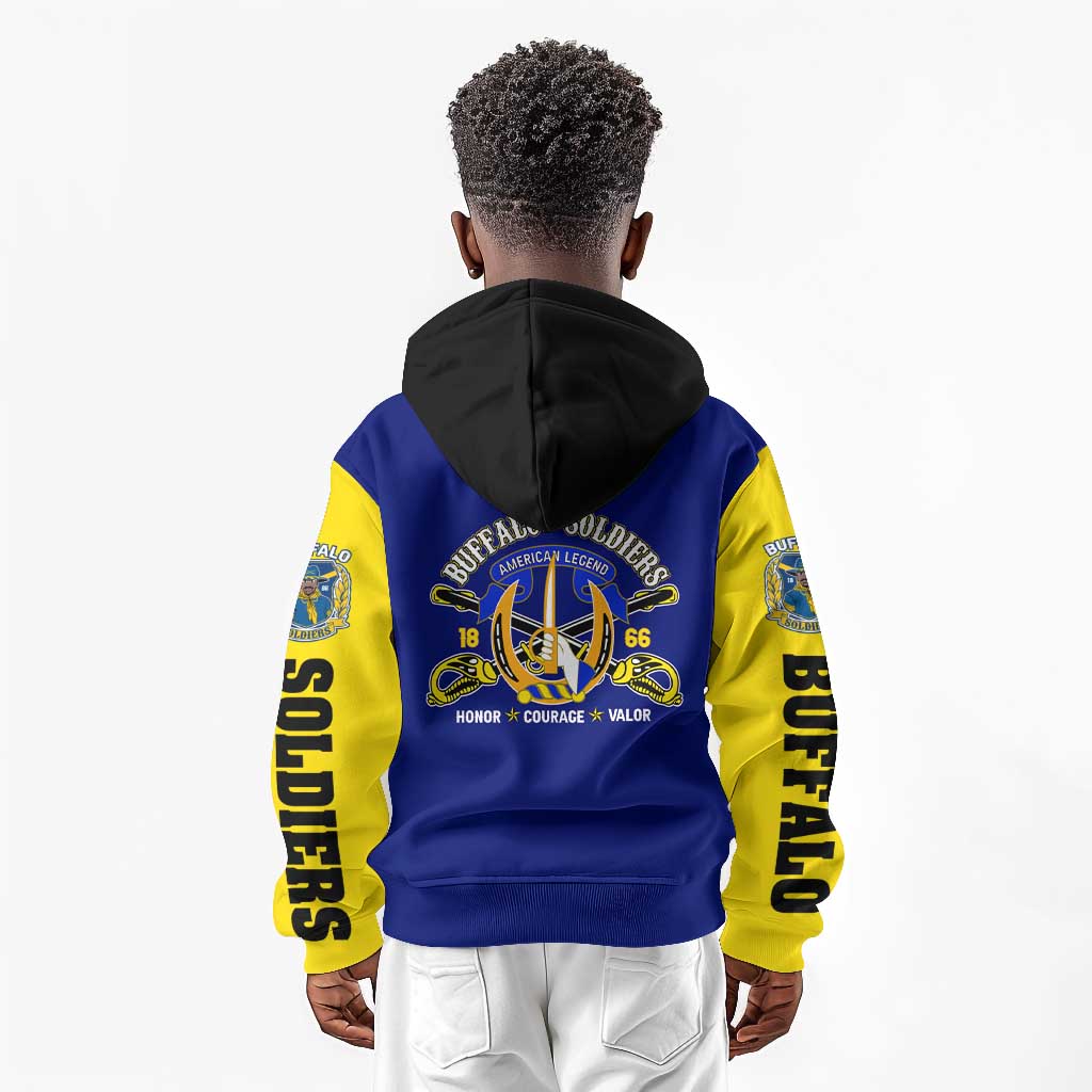 We Can We Will Buffalo Soldiers Kid Hoodie Us Army Ready and Forward