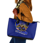 We Can We Will Buffalo Soldiers Leather Tote Bag Us Army Ready and Forward