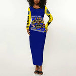 We Can We Will Buffalo Soldiers Long Sleeve Bodycon Dress Us Army Ready and Forward DT02