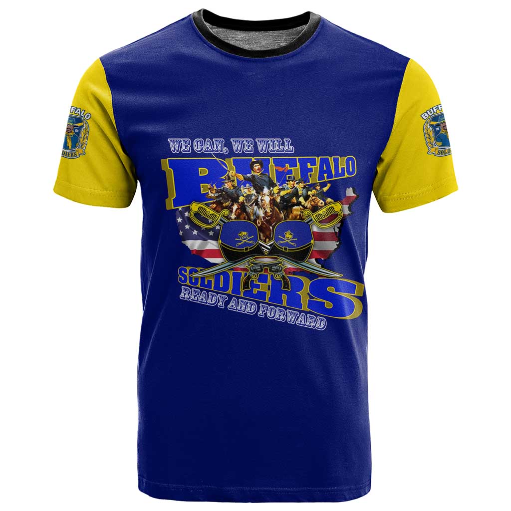 We Can We Will Buffalo Soldiers T shirt Us Army Ready and Forward