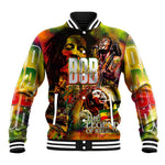 The Legend of Reggae One Love Baseball Jacket Bob Colorful Art