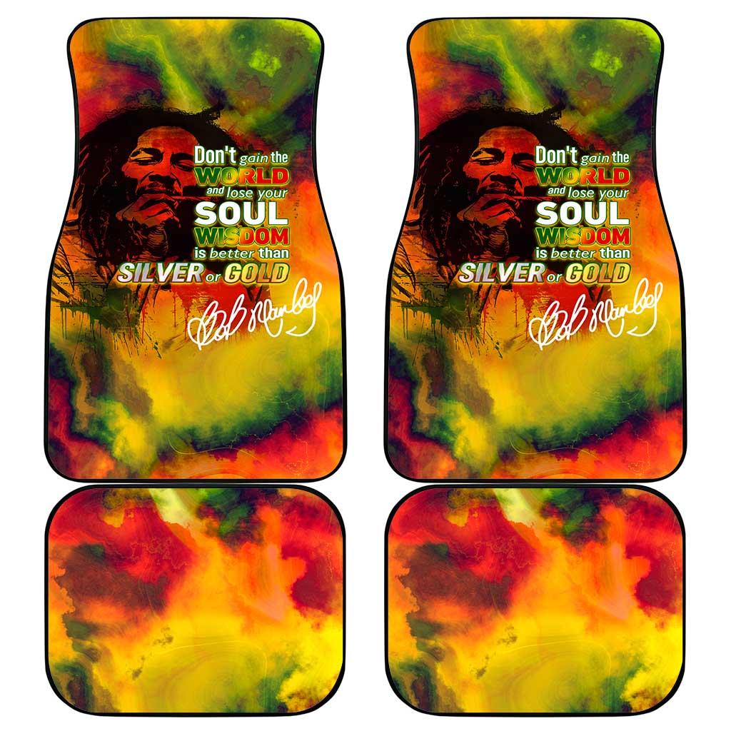 The Legend of Reggae One Love Car Mats Bob Colorful Art