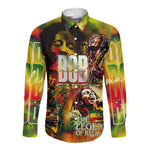 The Legend of Reggae One Love Long Sleeve Button Shirt Bob Colorful Art