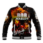 Bob King Of Reggae Rastafari Lion Baseball Jacket You Never Know How Strong You Are