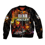 Bob King Of Reggae Rastafari Lion Bomber Jacket You Never Know How Strong You Are