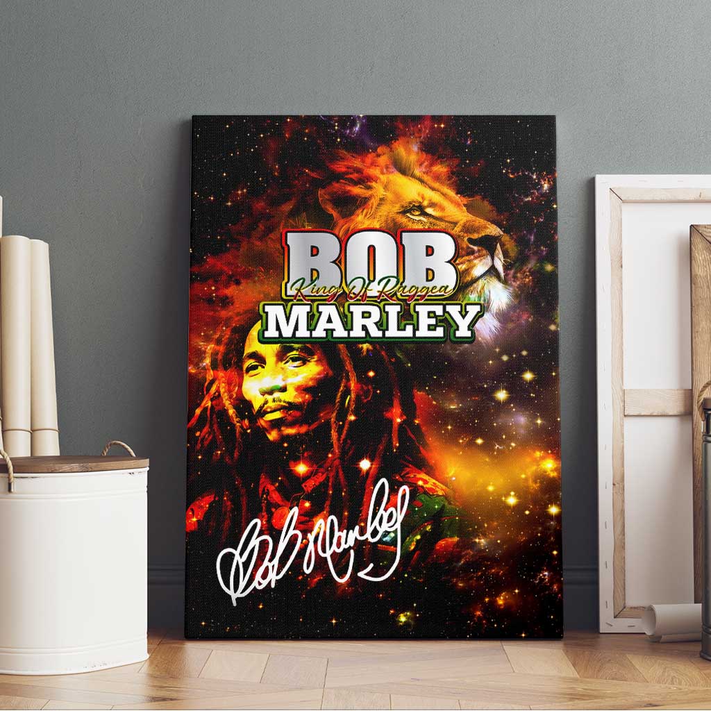 Bob King Of Reggae Rastafari Lion Canvas Wall Art You Never Know How Strong You Are