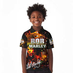 Bob King Of Reggae Rastafari Lion Kid Polo Shirt You Never Know How Strong You Are