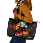 Bob King Of Reggae Rastafari Lion Leather Tote Bag You Never Know How Strong You Are