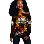 Bob King Of Reggae Rastafari Lion Off Shoulder Sweater You Never Know How Strong You Are