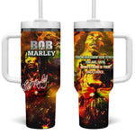 Bob King Of Reggae Rastafari Lion Tumbler With Handle You Never Know How Strong You Are