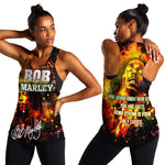 Bob King Of Reggae Rastafari Lion Women Racerback Tank You Never Know How Strong You Are