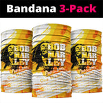 Legend Bob Reggae Afro Neck Gaiter One Love One Heart Tropical Leaf DT02