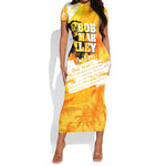 Legend Bob Reggae Afro Short Sleeve Bodycon Dress One Love One Heart Tropical Leaf