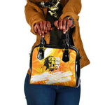 Legend Bob Reggae Afro Shoulder Handbag One Love One Heart Tropical Leaf